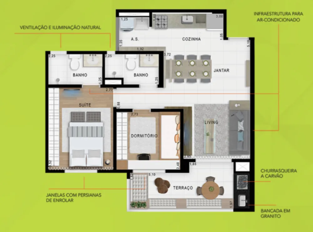 Apartamento, 2 quartos, 80 m² - Foto 14