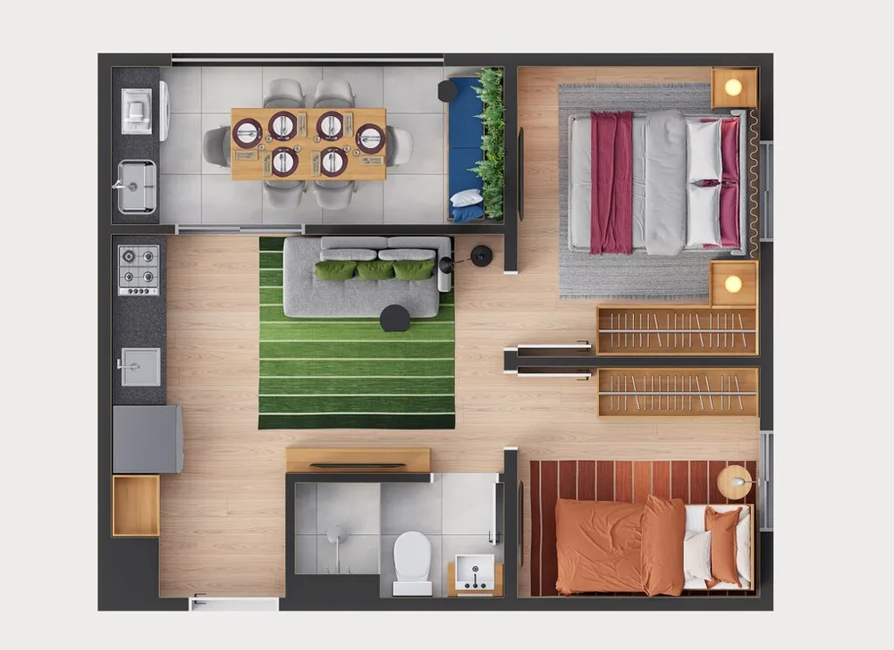 Apartamento, 2 quartos, 32 m² - Foto 12