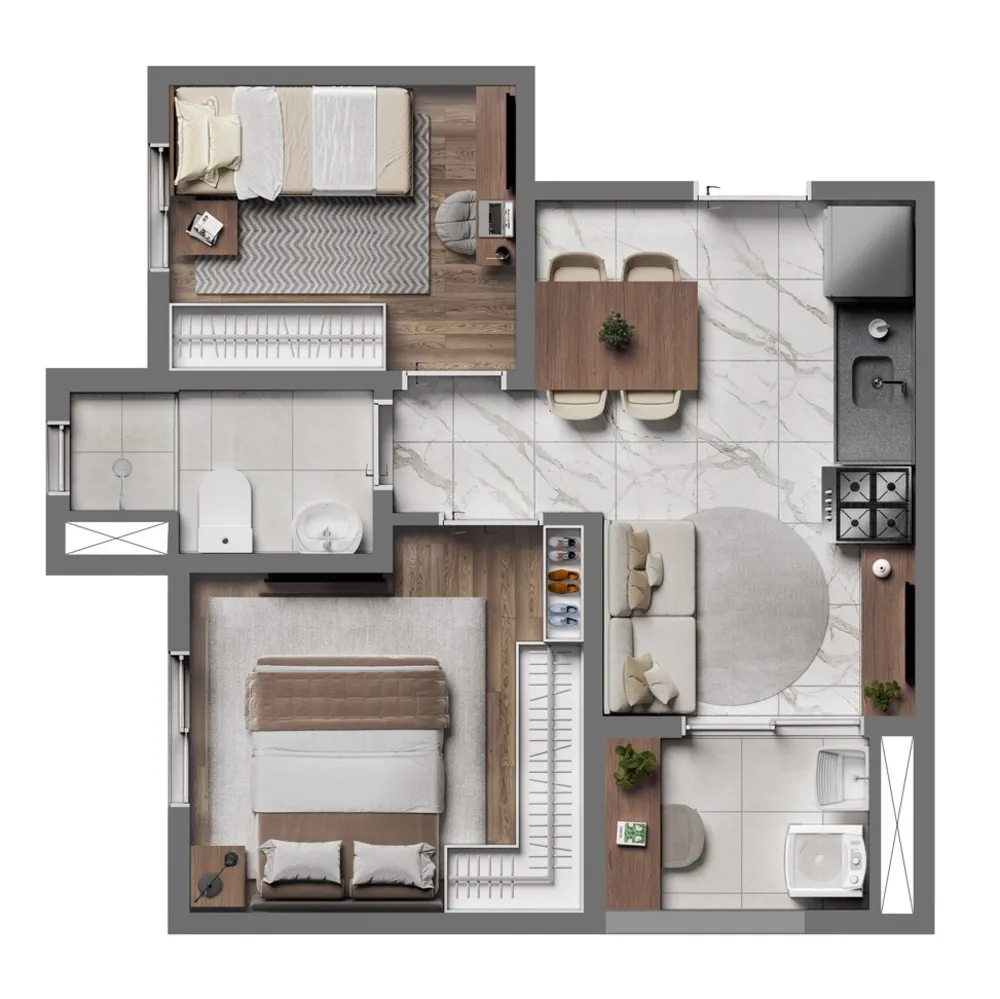Apartamento, 2 quartos, 31 m² - Foto 12