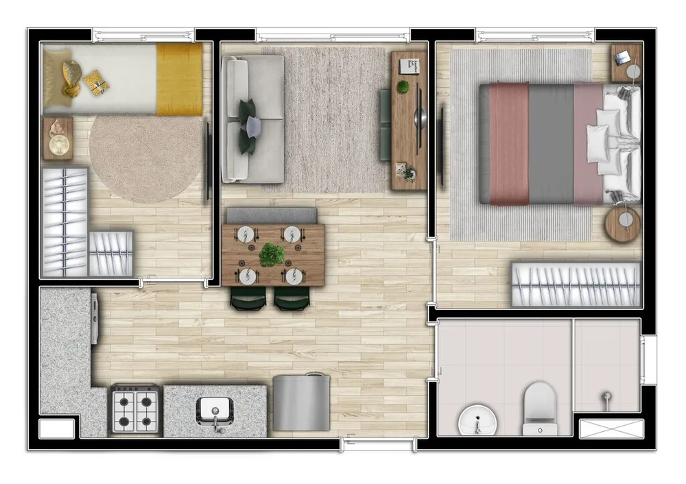 Apartamento, 1 quarto, 32 m² - Foto 12