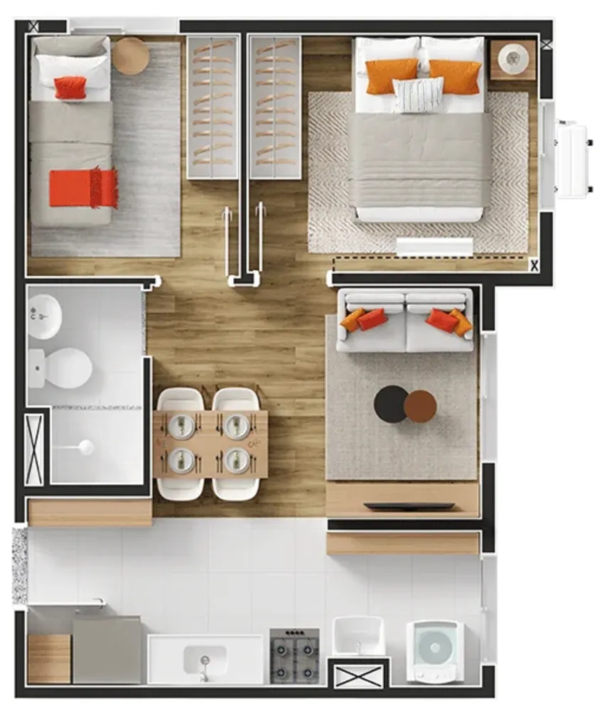 Apartamento, 1 quarto, 35 m² - Foto 12
