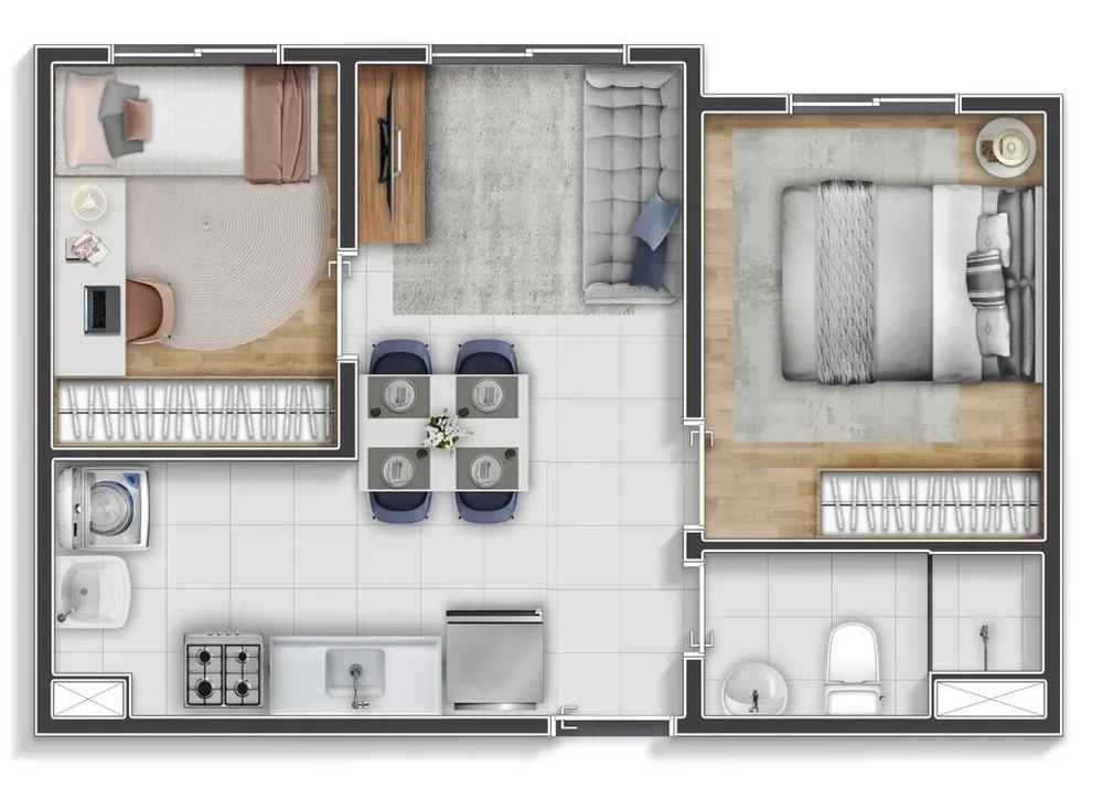 Apartamento, 2 quartos, 33 m² - Foto 12