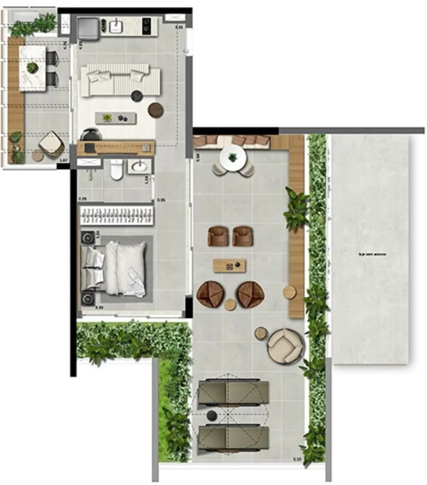 Apartamento, 1 quarto, 44 m² - Foto 11