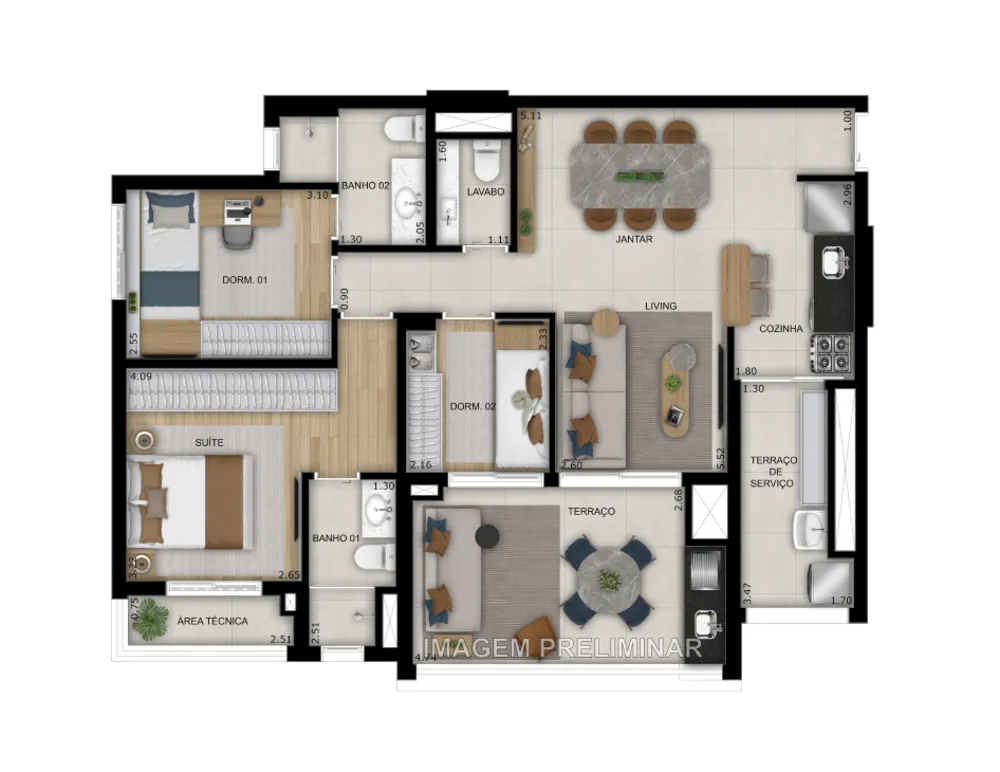 Apartamento, 2 quartos, 70 m² - Foto 11