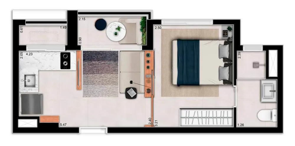 Apartamento, 1 quarto, 29 m² - Foto 5