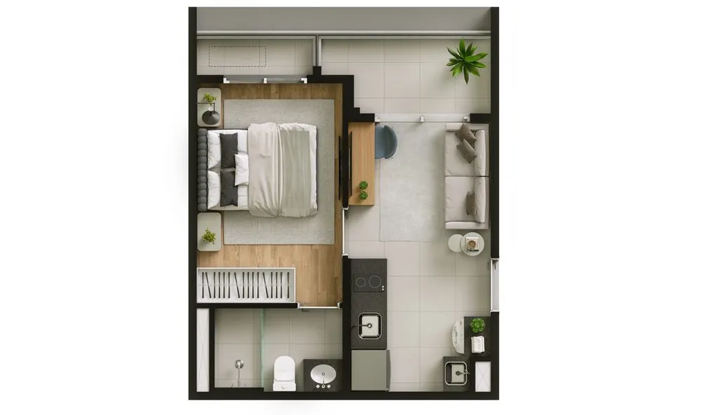 Apartamento, 1 quarto, 37 m² - Foto 12