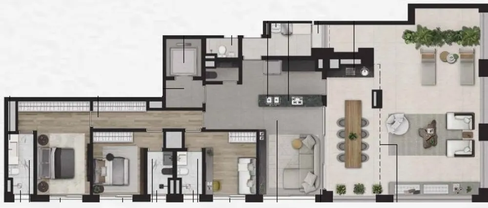 Apartamento, 3 quartos, 155 m² - Foto 8