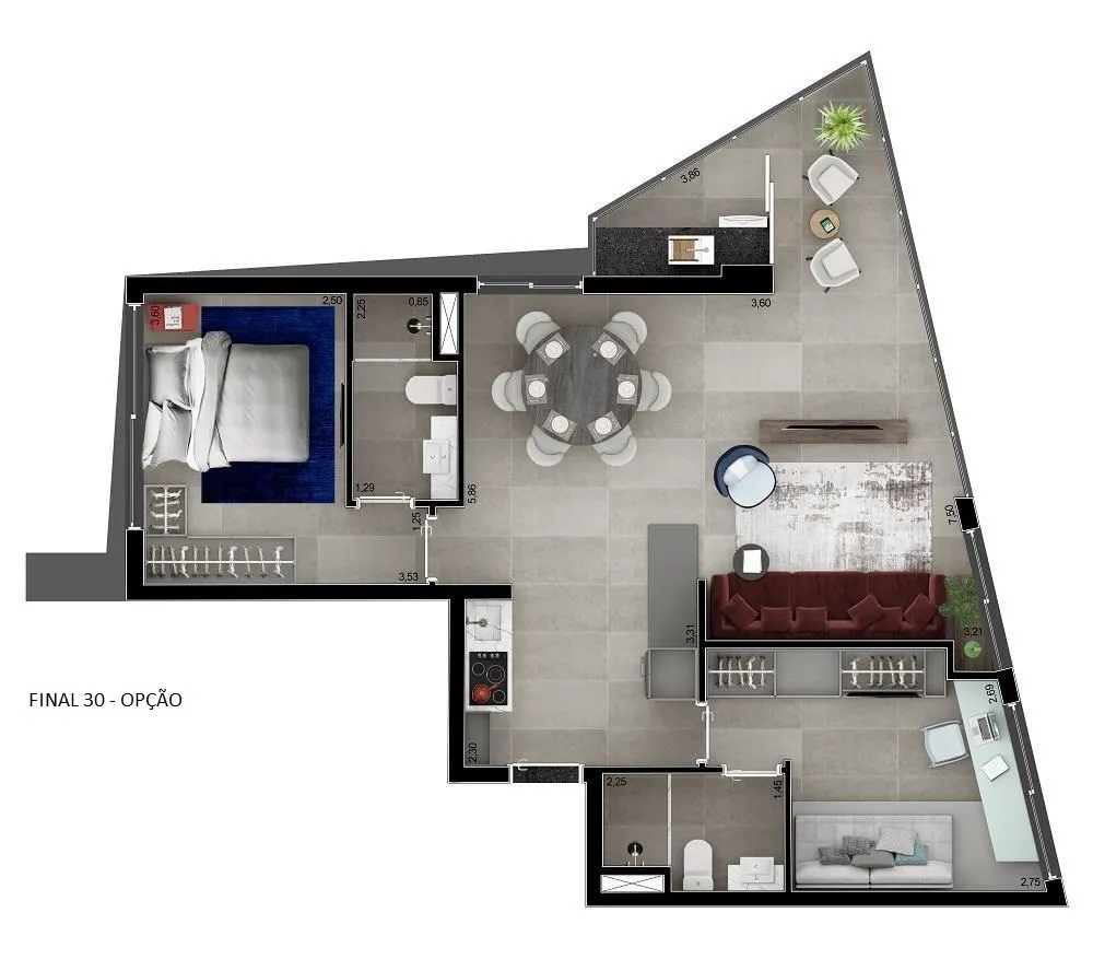 Apartamento, 1 quarto, 33 m² - Foto 1