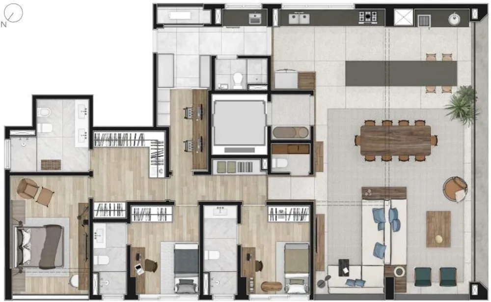 Apartamento, 4 quartos, 438 m² - Foto 7