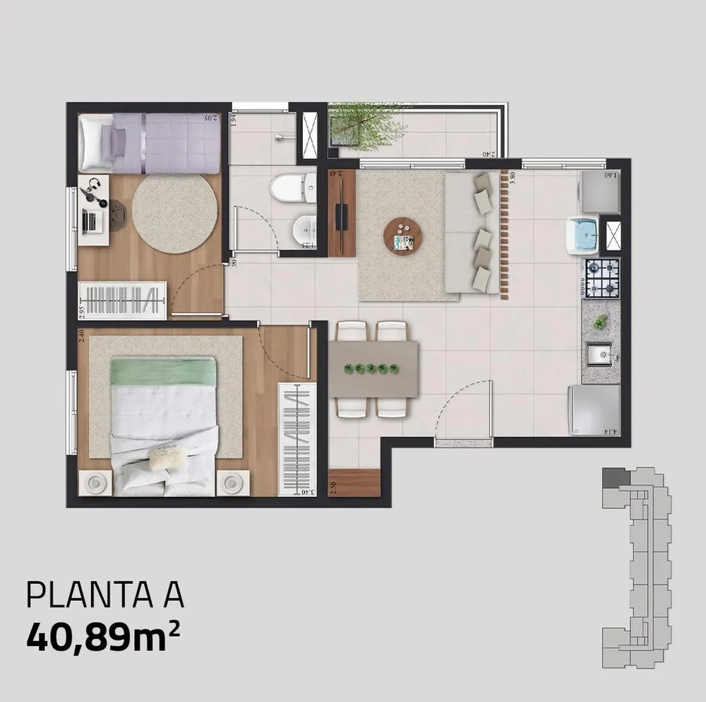 Apartamento, 2 quartos, 74 m² - Foto 9