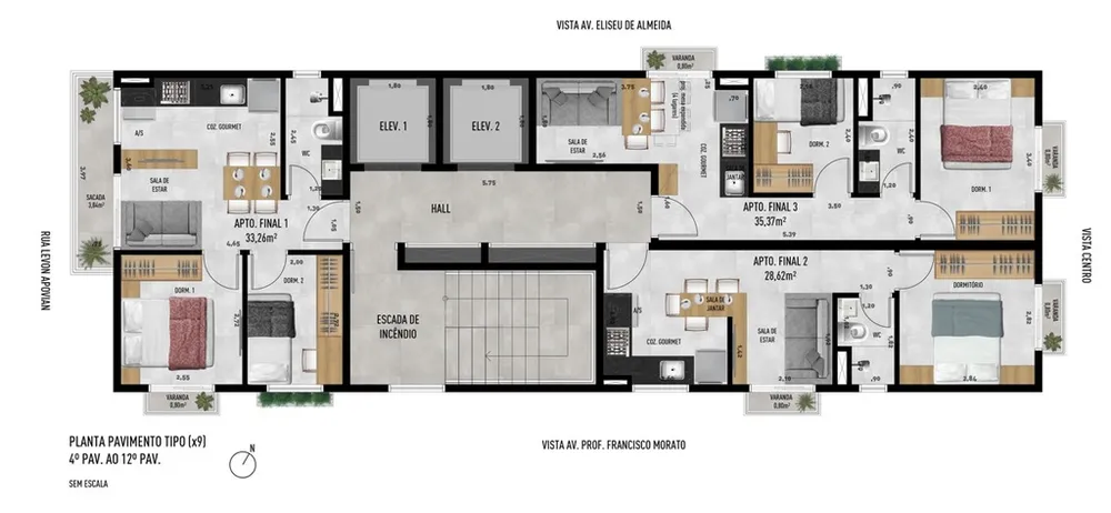 Apartamento, 1 quarto, 31 m² - Foto 5