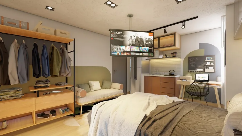Apartamento, 1 quarto, 24 m² - Foto 2