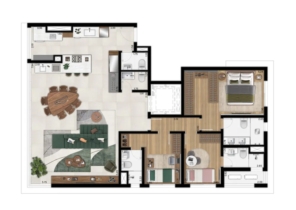 Cobertura, 3 quartos, 276 m² - Foto 10