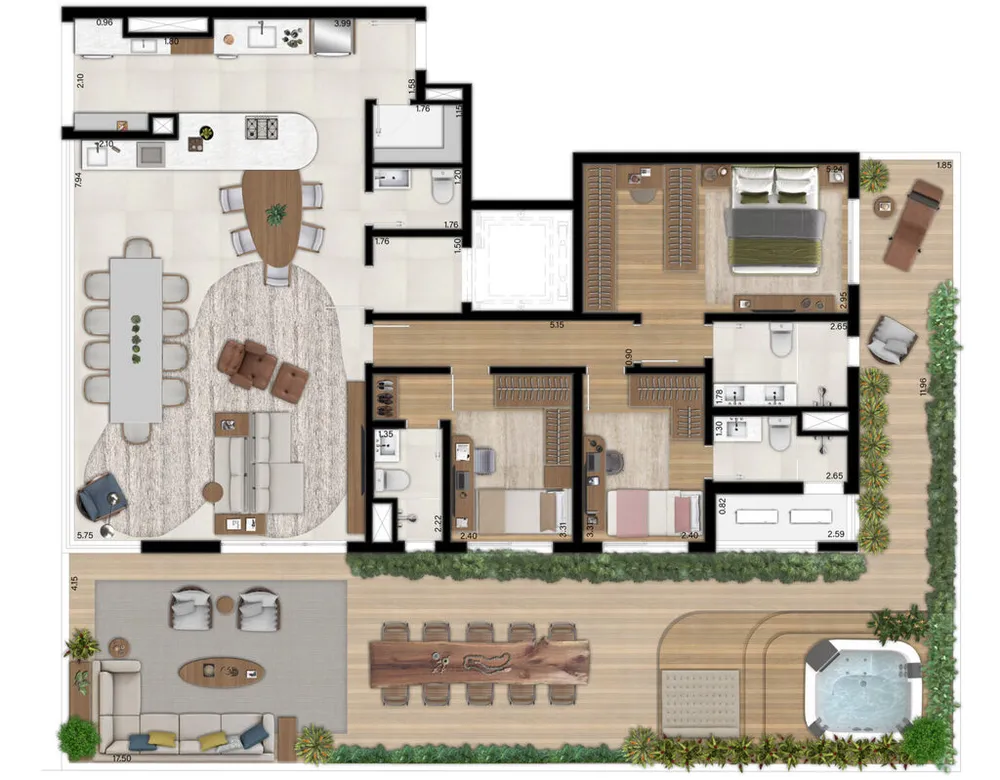 Cobertura, 3 quartos, 276 m² - Foto 11