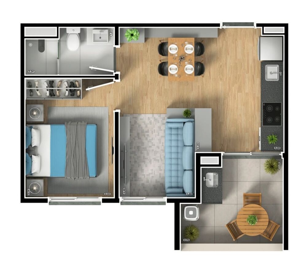 Apartamento à venda com 2 quartos, 48m² - Foto 19