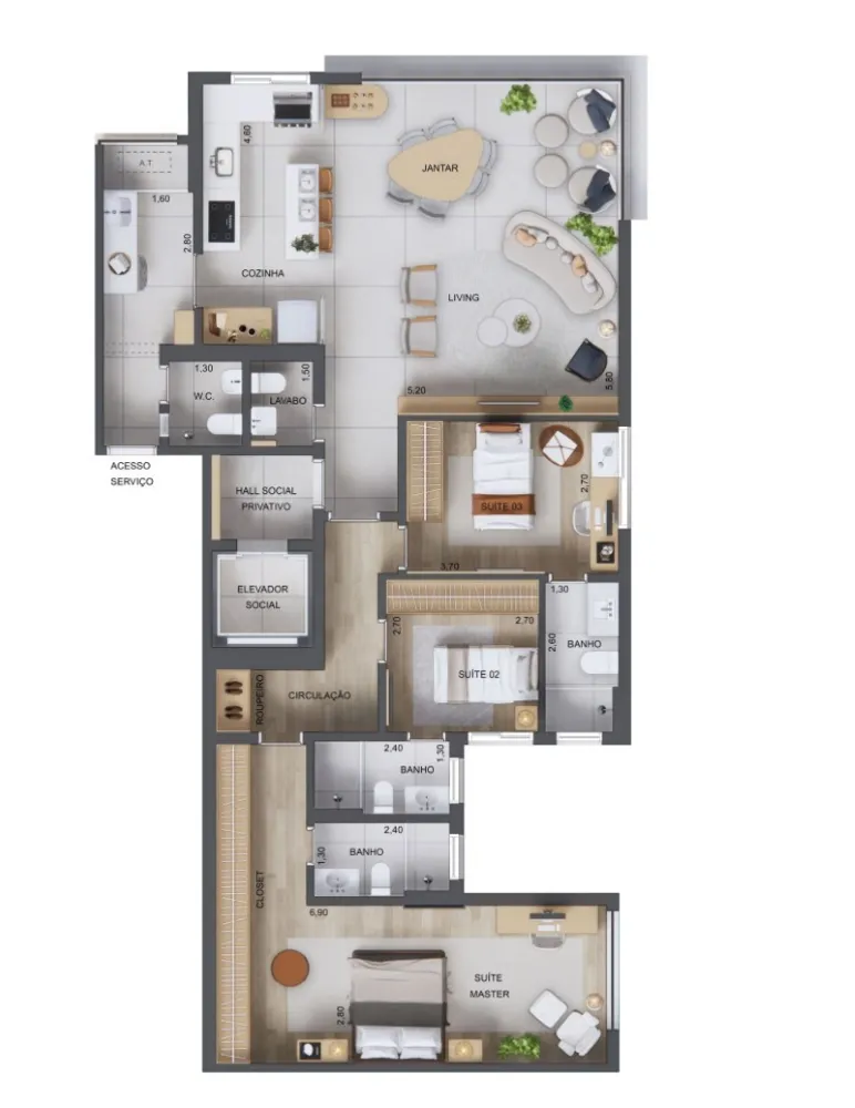 Apartamento, 3 quartos, 96 m² - Foto 10