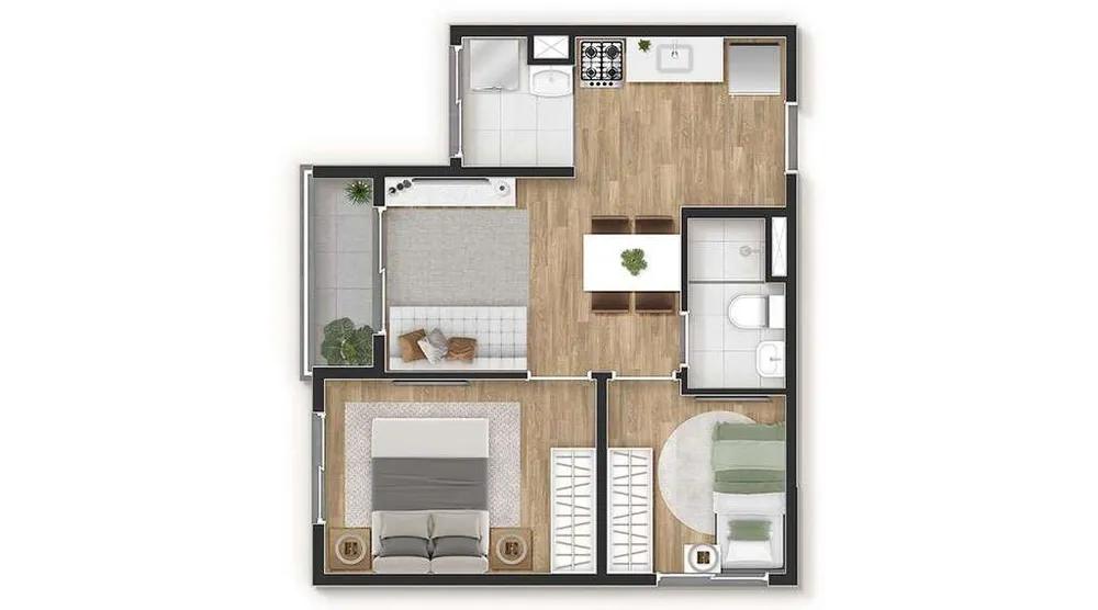Apartamento, 2 quartos, 39 m² - Foto 11