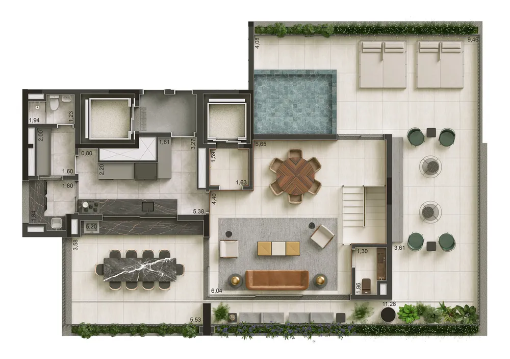 Apartamento, 3 quartos, 167 m² - Foto 3