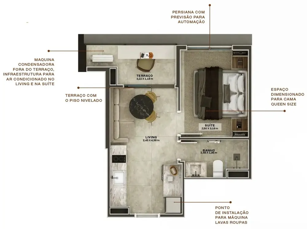 Apartamento, 1 quarto, 45 m² - Foto 10