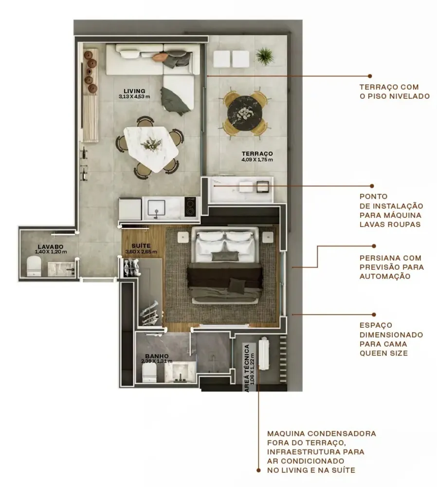 Apartamento, 1 quarto, 45 m² - Foto 12