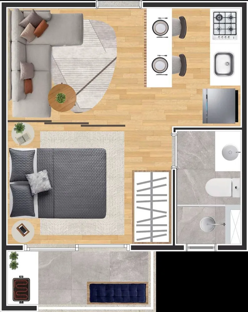 Apartamento, 2 quartos, 36 m² - Foto 2