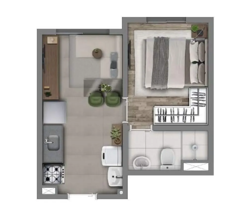 Apartamento, 2 quartos, 33 m² - Foto 11