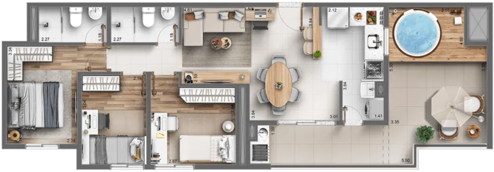 Apartamento, 2 quartos, 42 m² - Foto 11