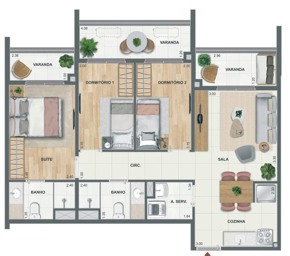 Apartamento, 1 quarto, 34 m² - Foto 30
