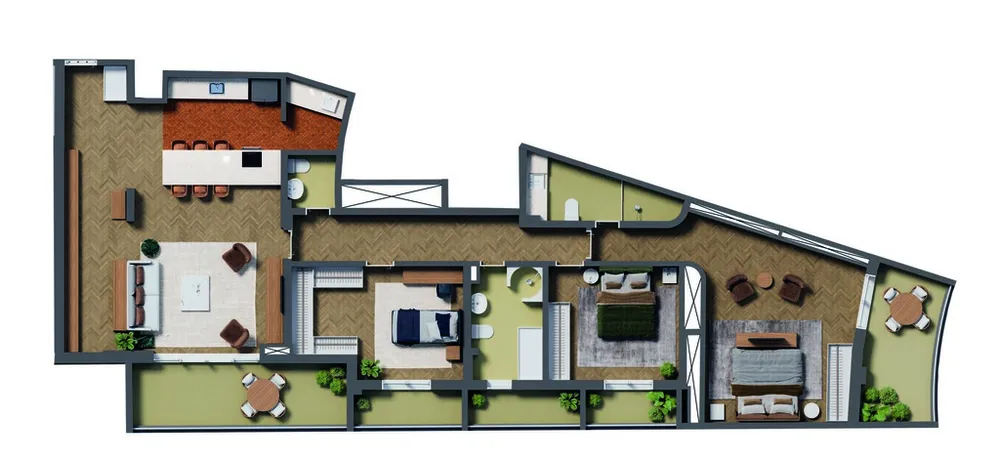 Apartamento, 3 quartos, 182 m² - Foto 4