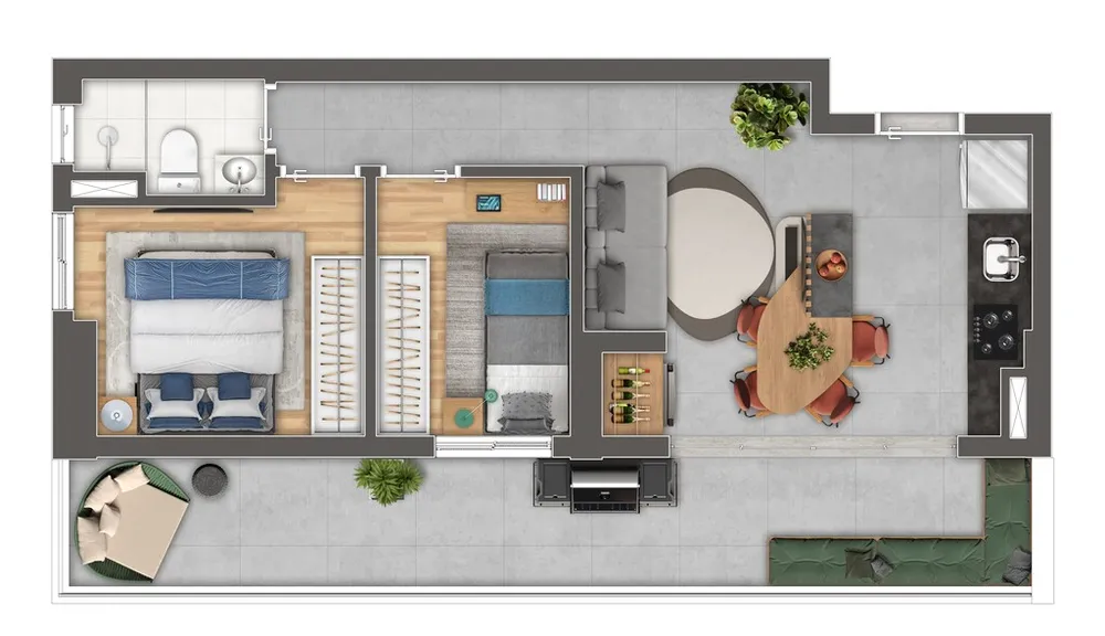 Apartamento, 2 quartos, 39 m² - Foto 12