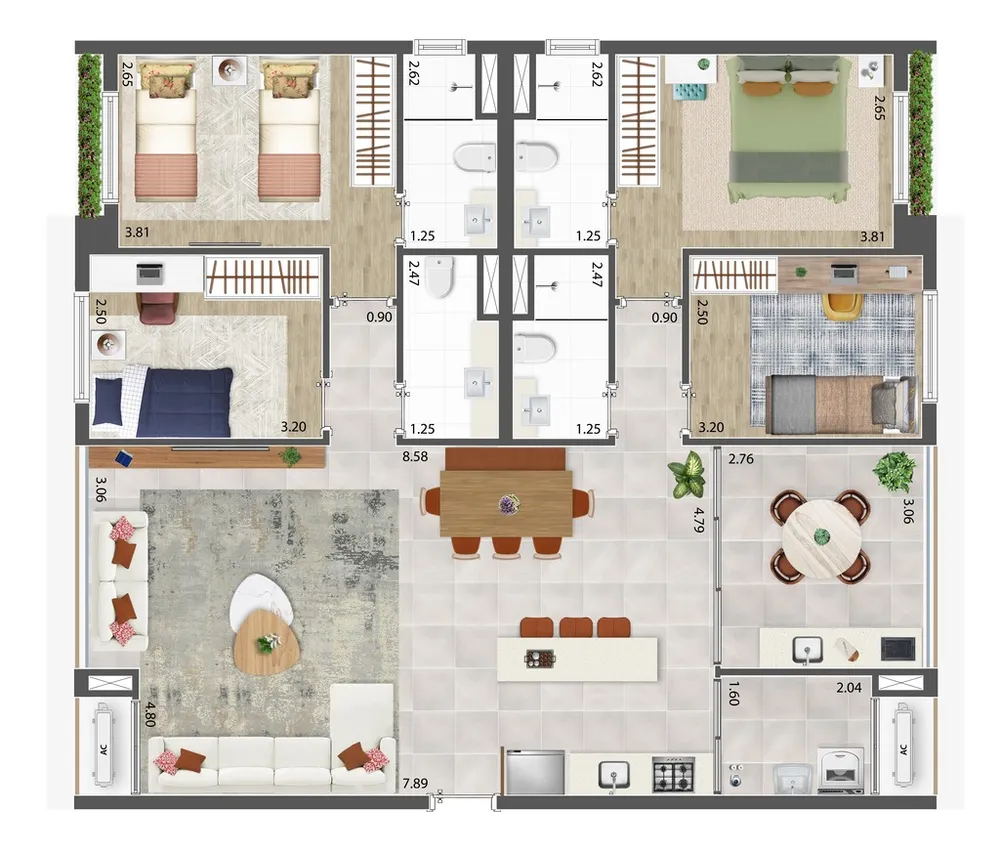 Apartamento, 2 quartos, 115 m² - Foto 12