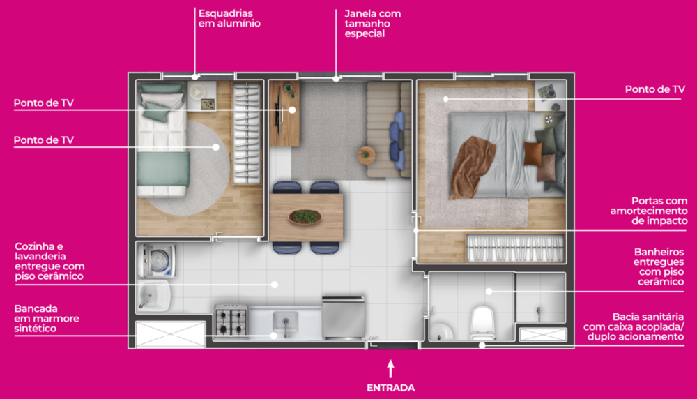 Apartamento à venda com 1 quarto, 30m² - Foto 7