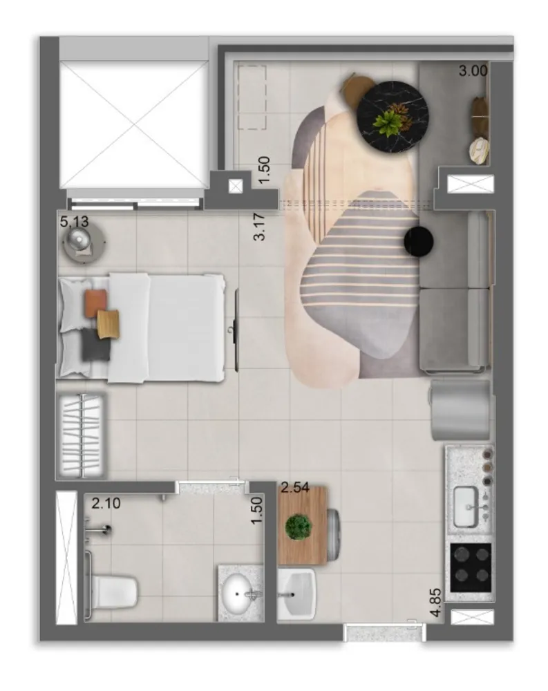 Apartamento, 1 quarto, 30 m² - Foto 6