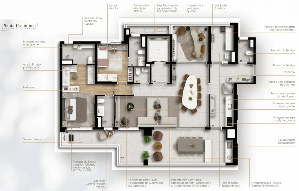 Apartamento, 3 quartos, 111 m² - Foto 2