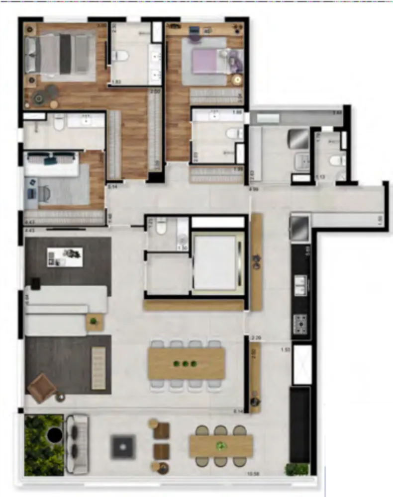 Apartamento, 3 quartos, 184 m² - Foto 10