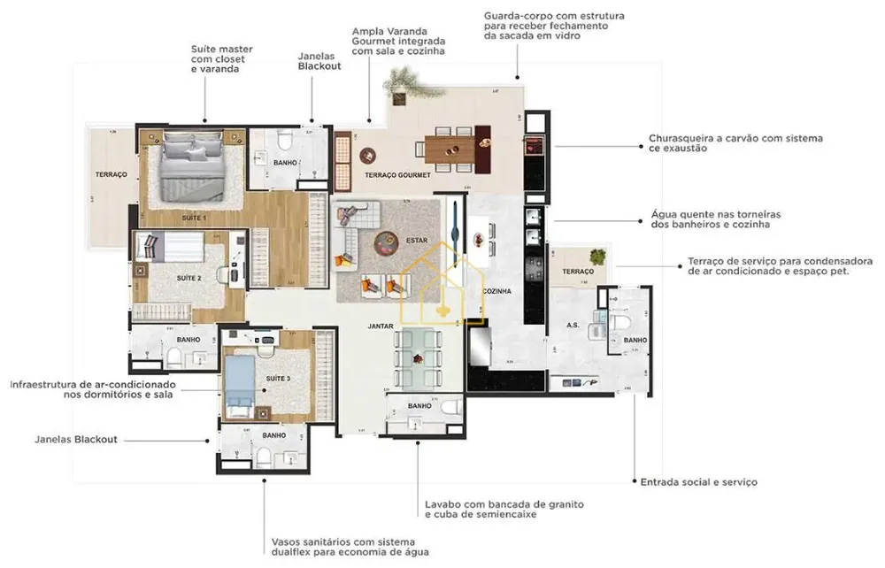 Apartamento, 3 quartos, 125 m² - Foto 22