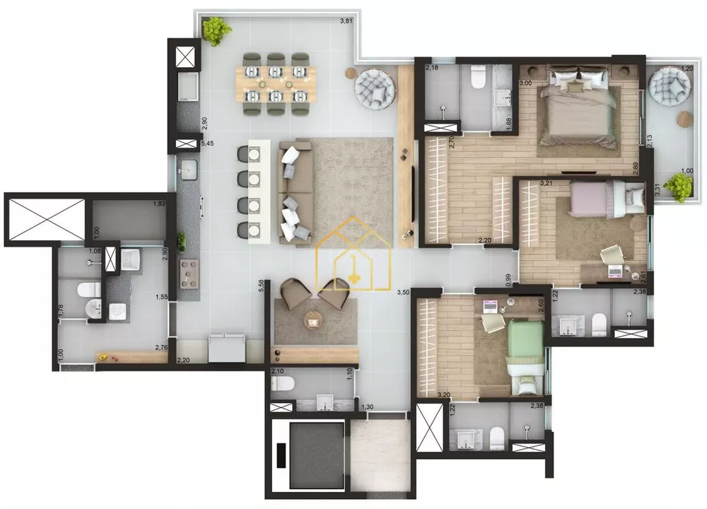 Apartamento, 3 quartos, 125 m² - Foto 21