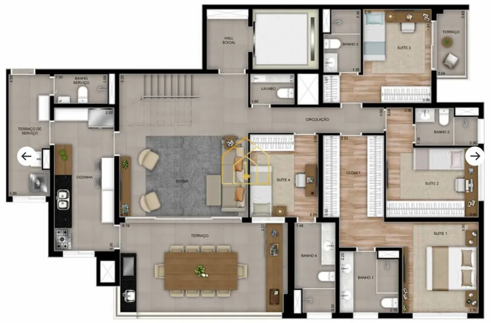 Apartamento, 3 quartos, 165 m² - Foto 20
