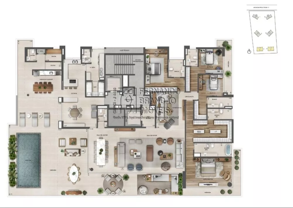 Cobertura, 4 quartos, 547 m² - Foto 4