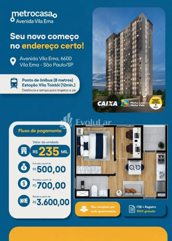 Apartamento, 1 quarto, 25 m² - Foto 1