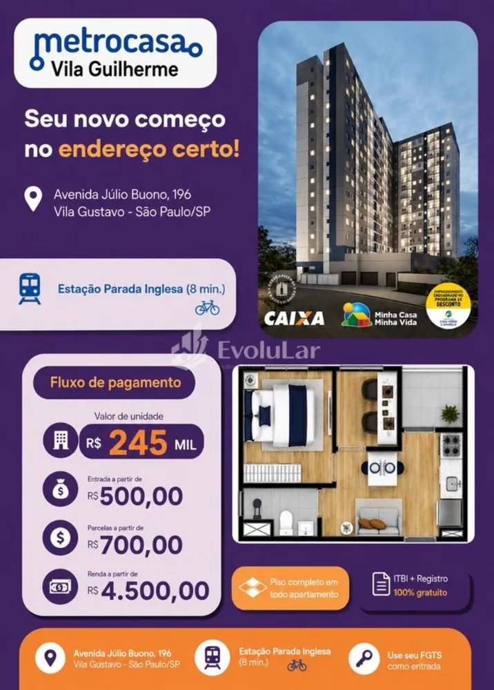 Apartamento, 1 quarto, 27 m² - Foto 1