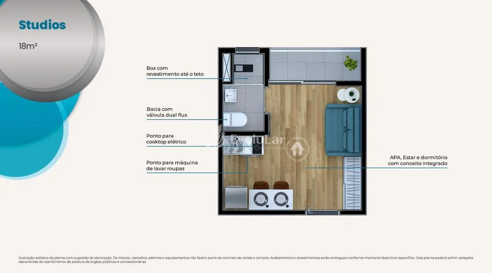 Apartamento, 1 quarto, 27 m² - Foto 2