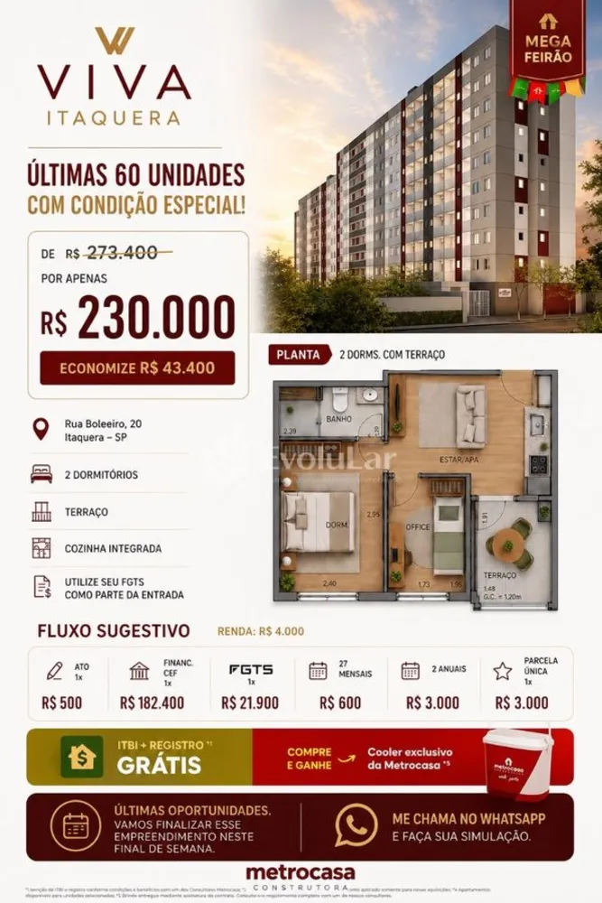 Apartamento, 1 quarto, 27 m² - Foto 1