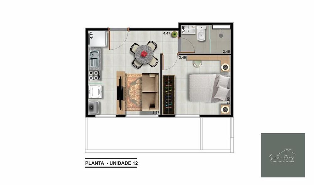 Apartamento, 2 quartos, 33 m² - Foto 5