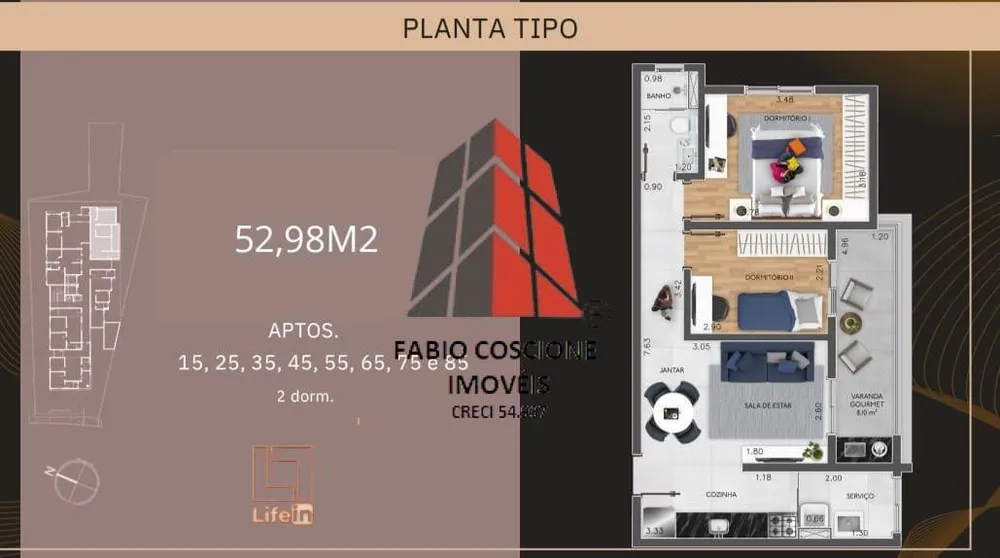 Apartamento, 2 quartos, 40 m² - Foto 2