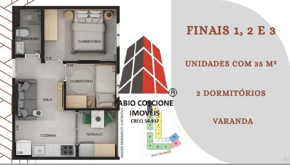 Apartamento, 2 quartos, 41 m² - Foto 1