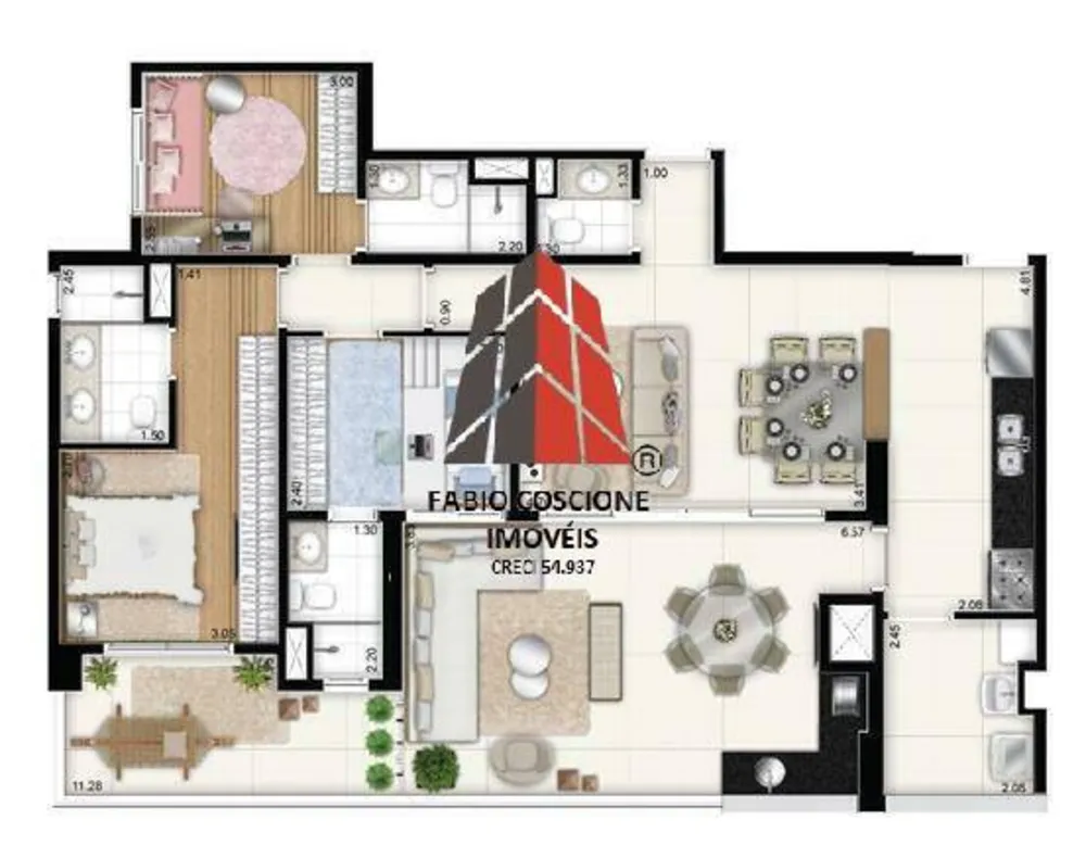 Apartamento, 3 quartos, 128 m² - Foto 11