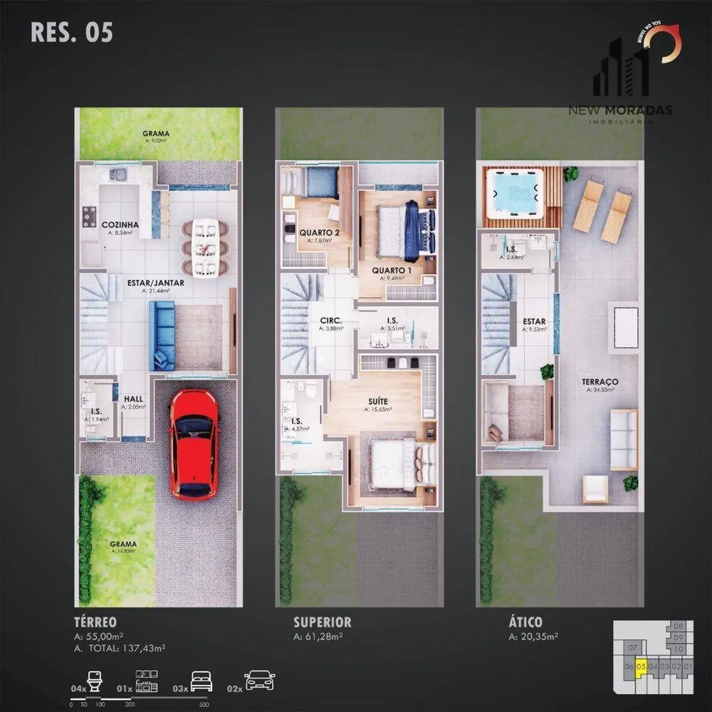 Sobrado, 3 quartos, 136 m² - Foto 12