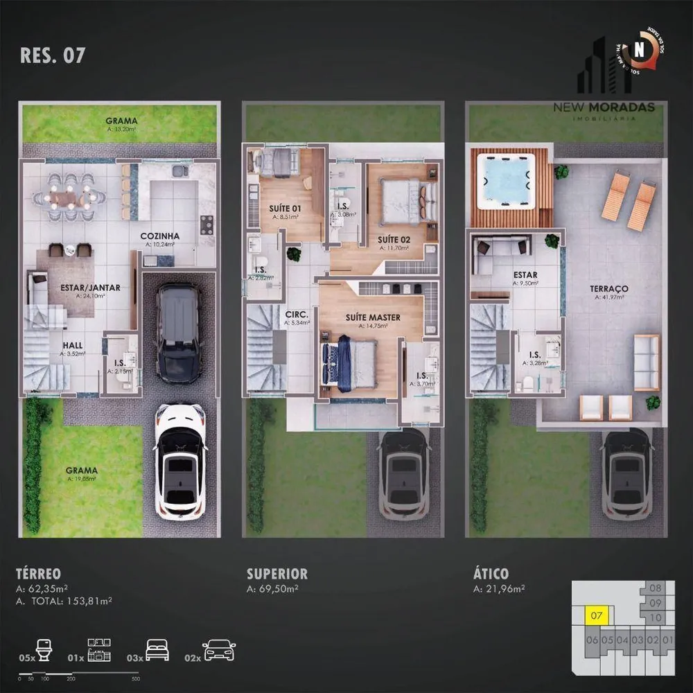 Sobrado, 3 quartos, 136 m² - Foto 14