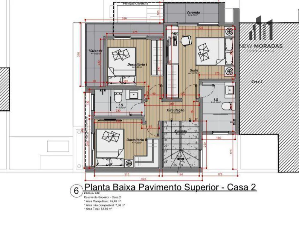 Sobrado, 3 quartos, 119 m² - Foto 7